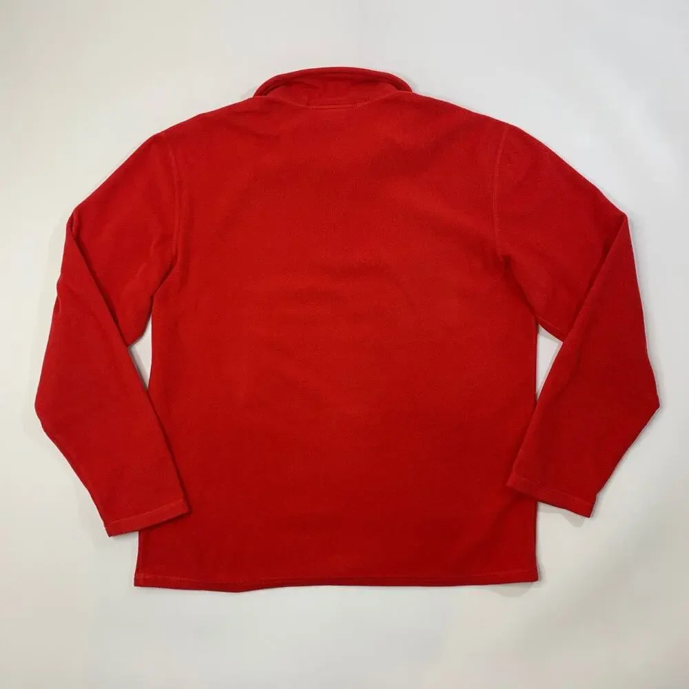 The North Face Fleece Mens M Medium Red Polartec‎ Tka 100 Microvelou Pullover